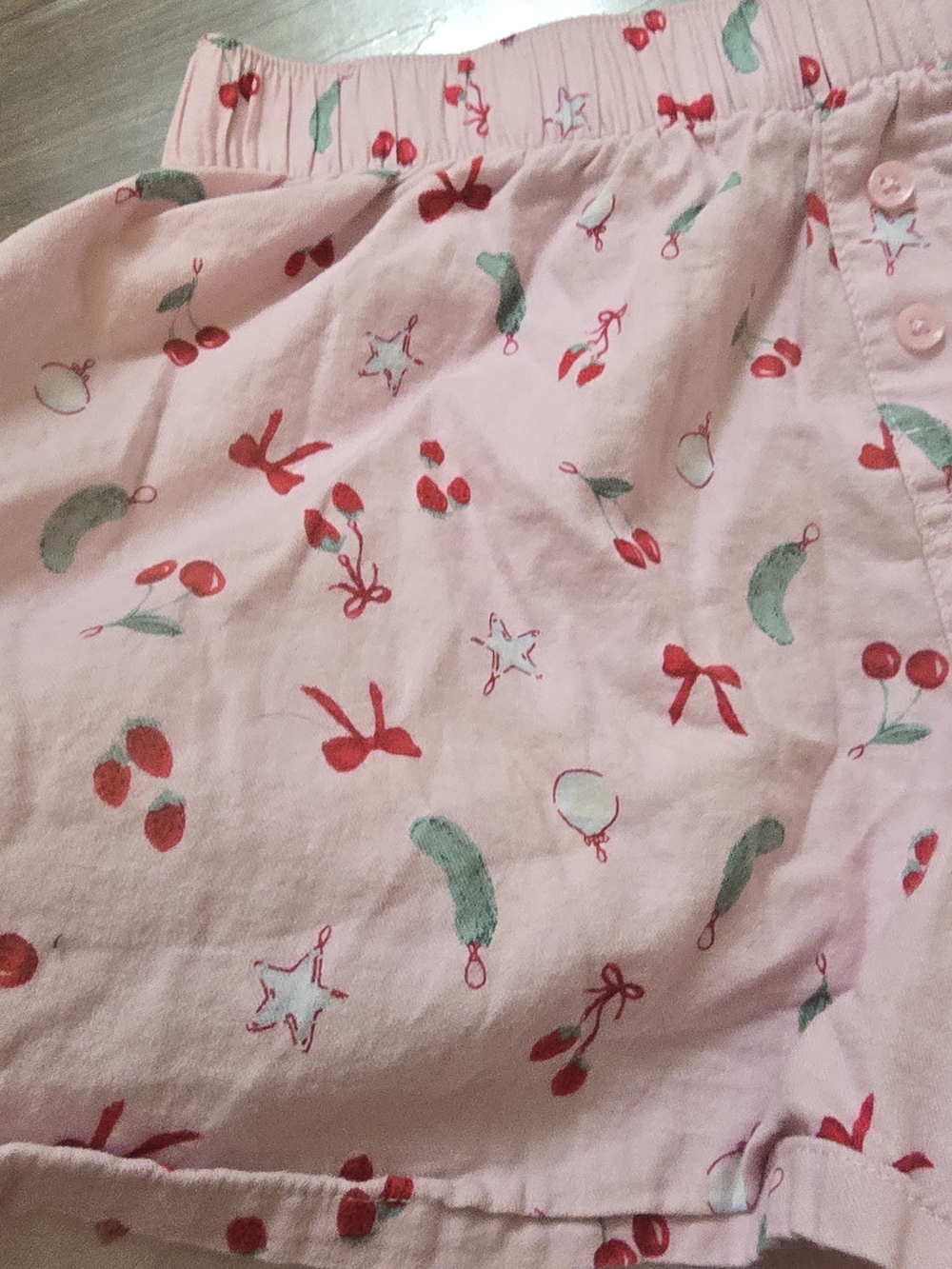 wild fable Pink Printed Christmas Lounge Shorts - Picture 2 of 7